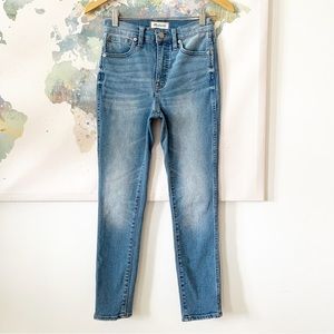 Madewell Jeans Size 24 10" High-Rise Skinny Crop Horne Wash Pale Indigo $132